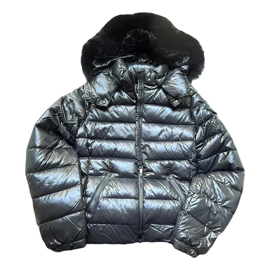 Black Synthetic Fur Hood Coat